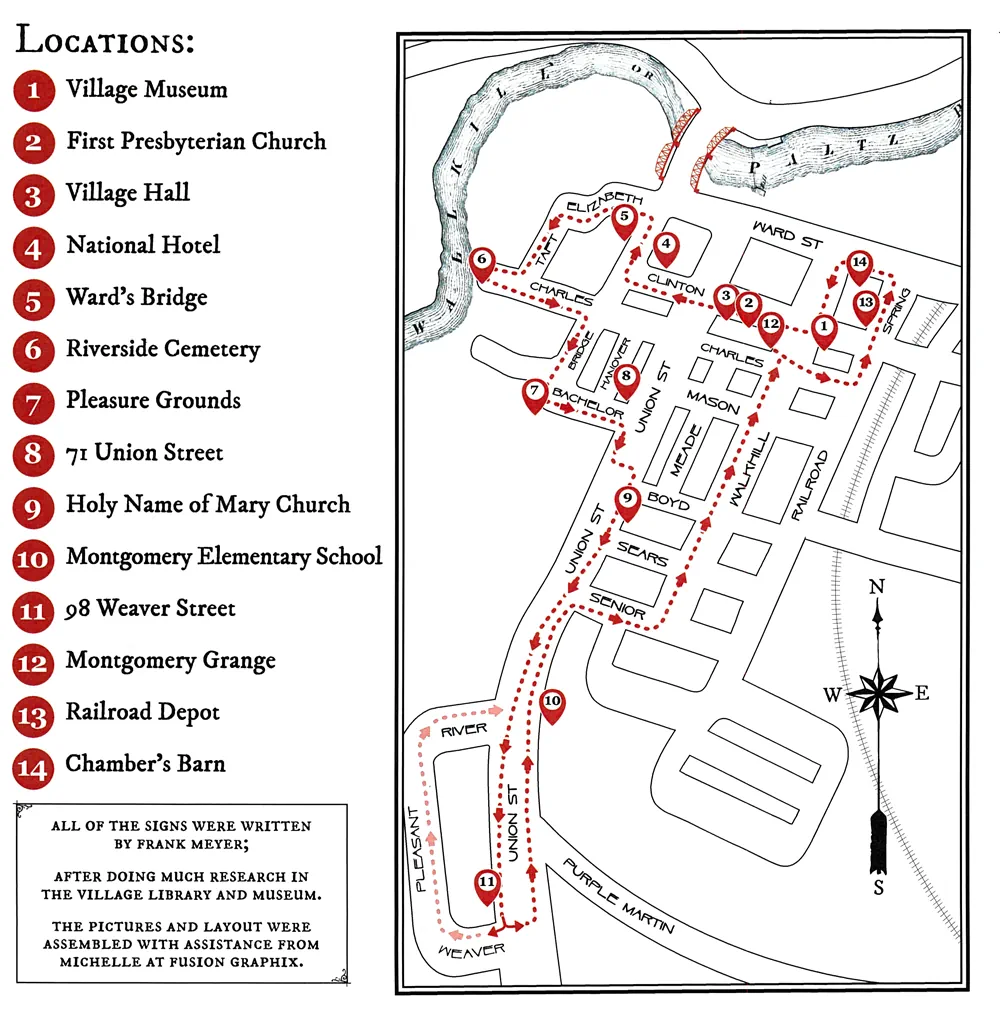 Village of Montgomery Walking Tour Map